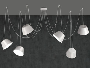 SENTO - LED swivel metal pendant lamp by Olé Lighting - view 2